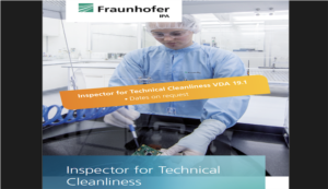 Fraunhofer Institute Teknik Temizlik Inspector eğitimimizi tamamladık ..